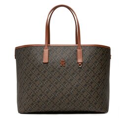 Tommy Hilfiger Дамска чанта Th Monoplay Leather Tote AW0AW17416