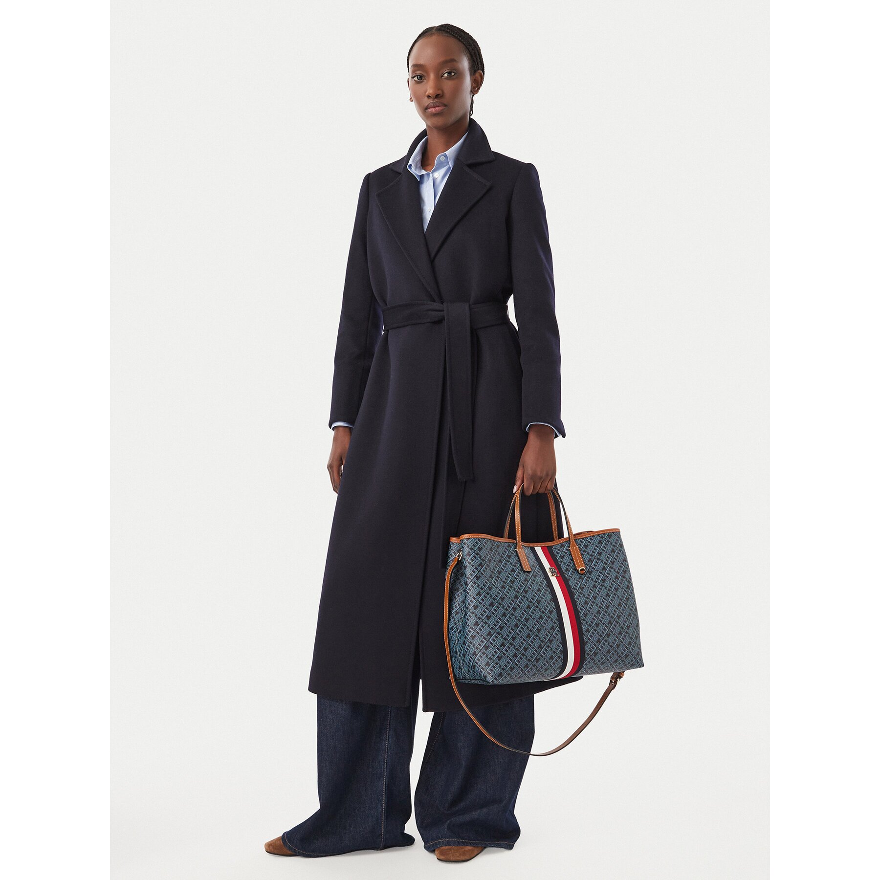Tommy Hilfiger Дамска чанта Th Monoplay Satchel Corp AW0AW19516