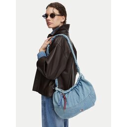 Tommy Hilfiger Дамска чанта Tjw Icon Charms Denim Hobo AW0AW19259