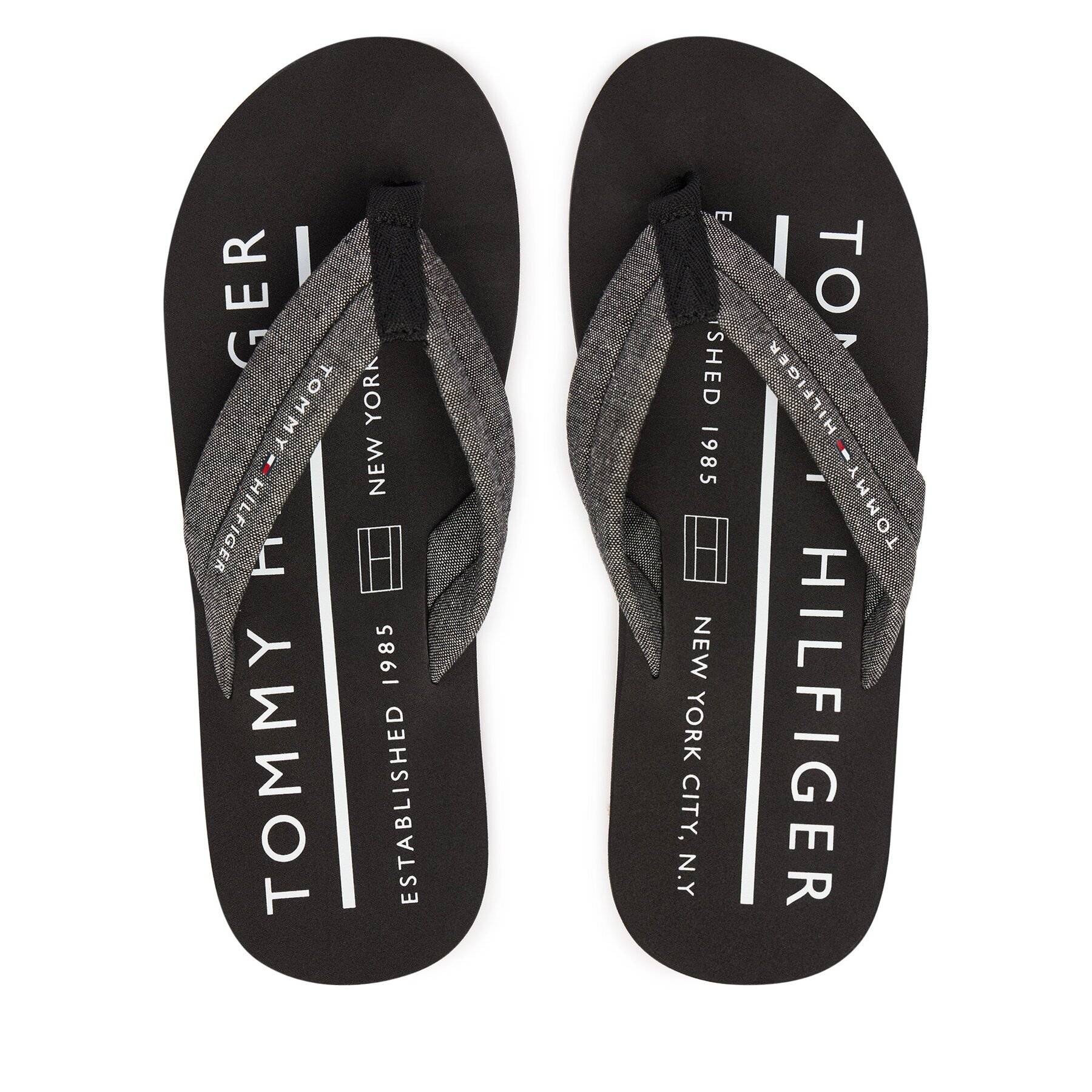 Tommy Hilfiger Джапанки Hilfiger Chambray Beach Sandal FM0FM05751