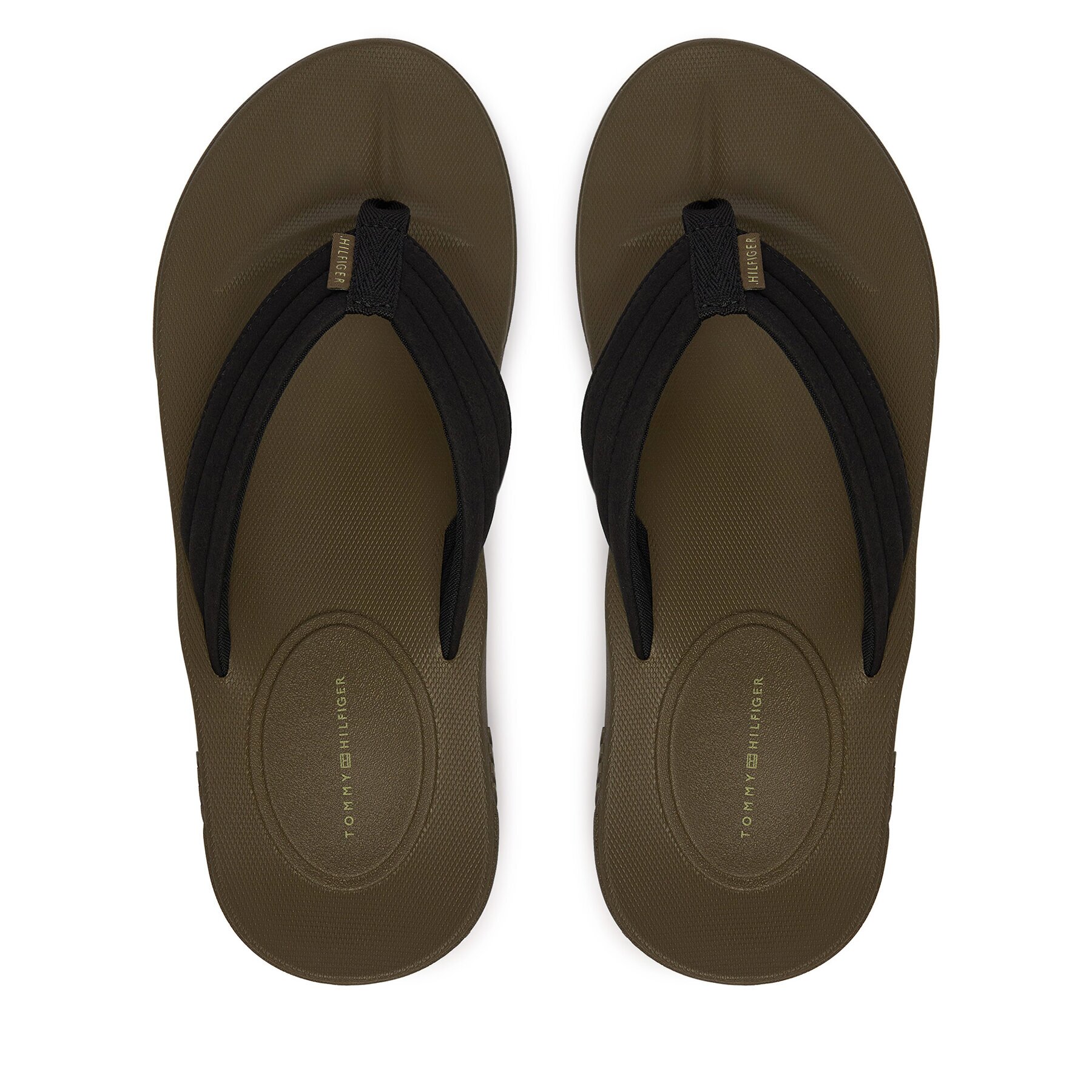 Tommy Hilfiger Джапанки Molded Hilfiger Lth Beach Sandal FM0FM05802