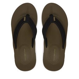 Tommy Hilfiger Джапанки Molded Hilfiger Lth Beach Sandal FM0FM05802