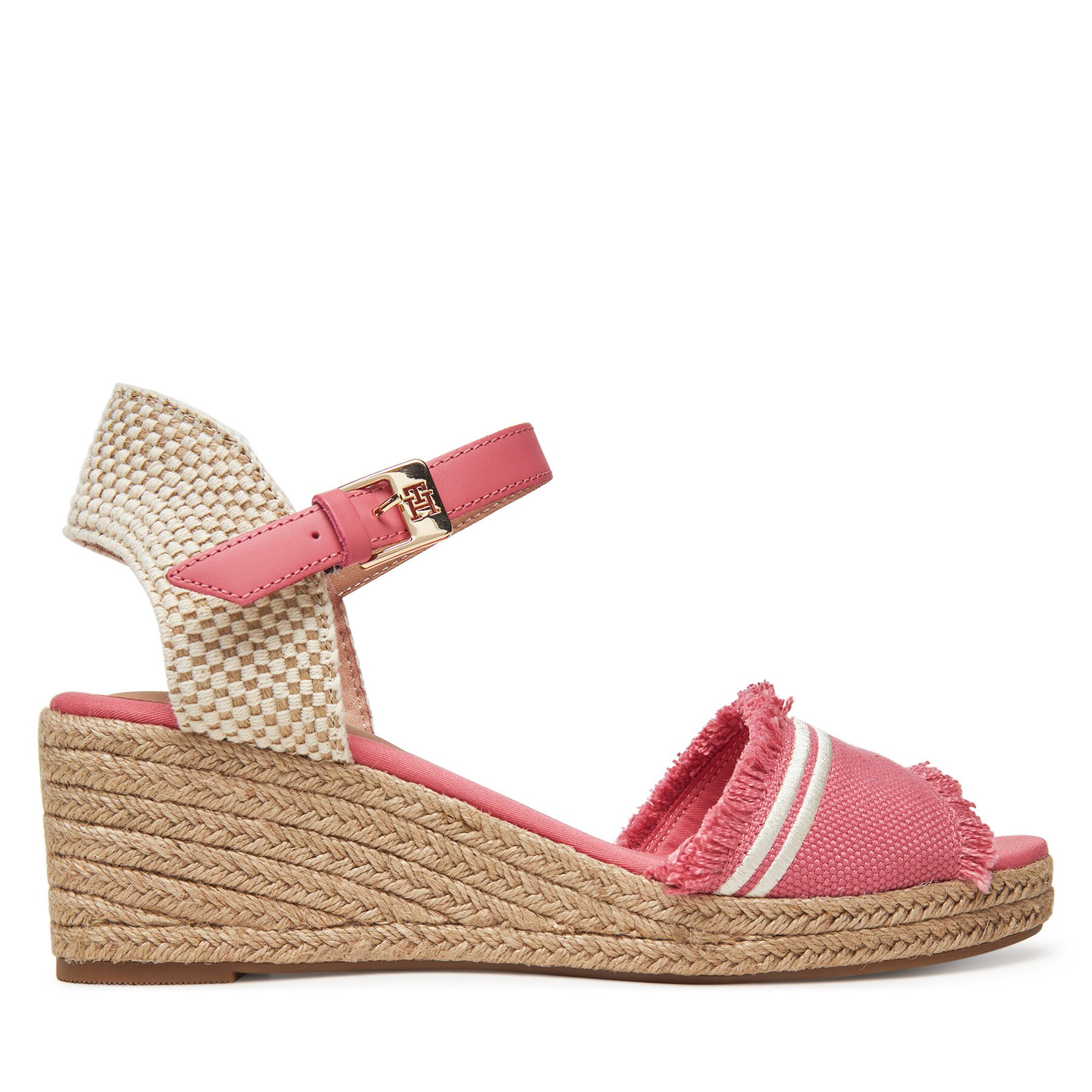 Tommy Hilfiger Еспадрили Fringe Canvas Medium Wedge FW0FW08879