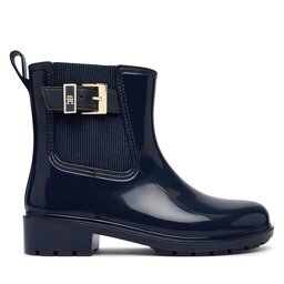 Tommy Hilfiger Гумени ботуши Th Buckle Glossy Ankle Rain Boot FW0FW09543