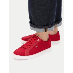 Tommy Hilfiger Гуменки Th Low Vulc FW0FW09390 Червен