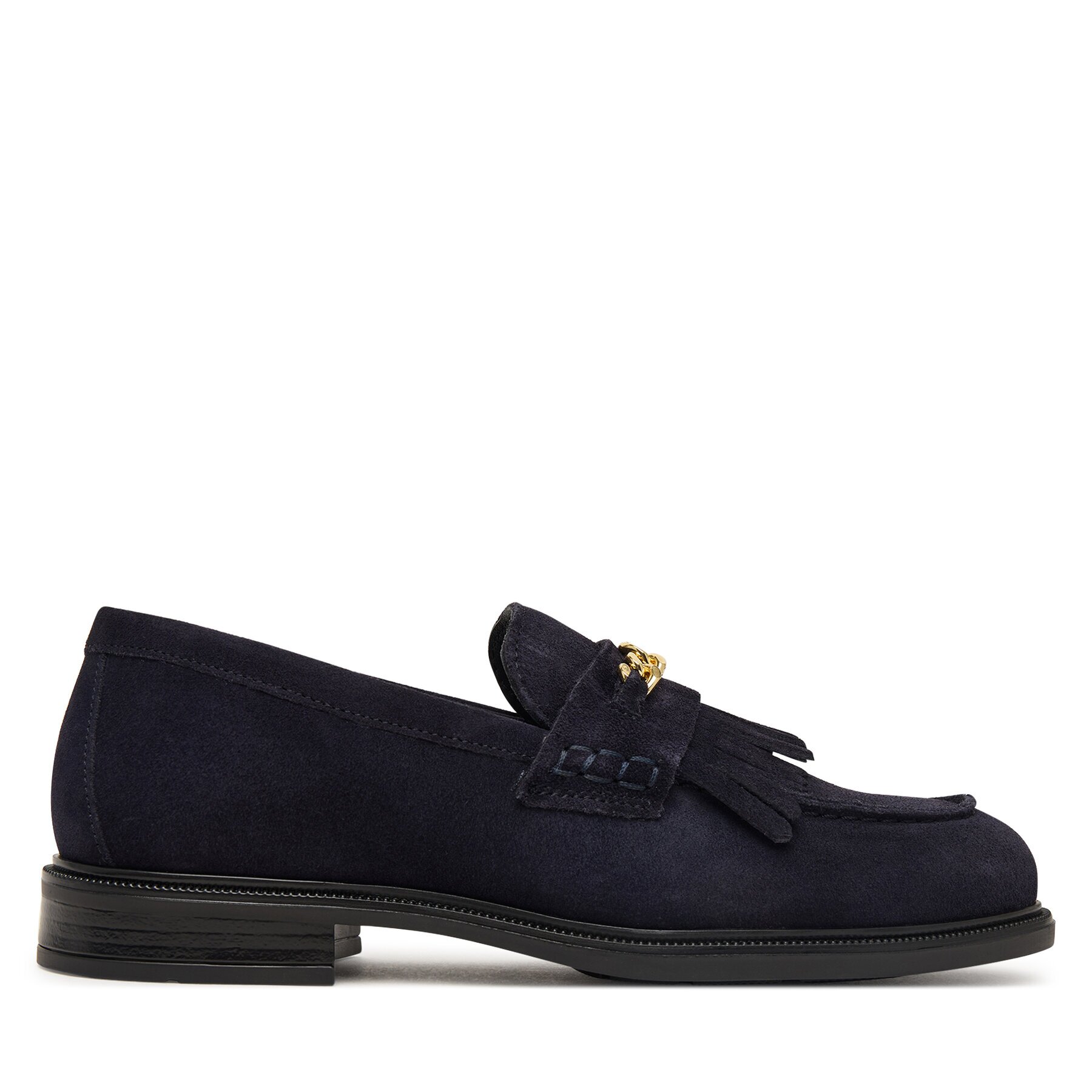 Tommy Hilfiger лоуфъри с дебела подметка Th Chain Fringe Suede Loafer FW0FW09918