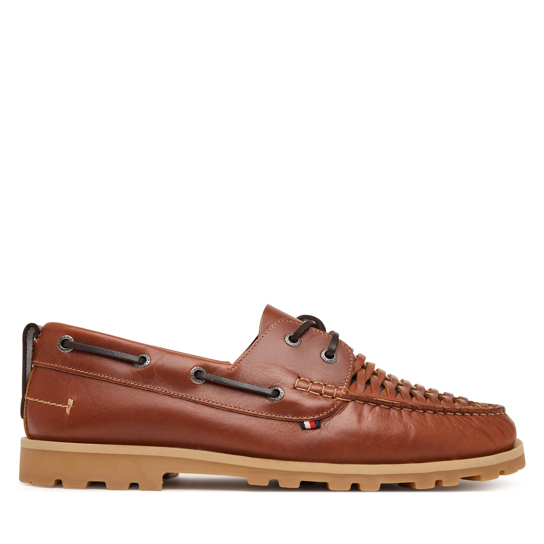 Tommy Hilfiger Обувки Hilfiger Braided Lth Boat Shoe FM0FM05892