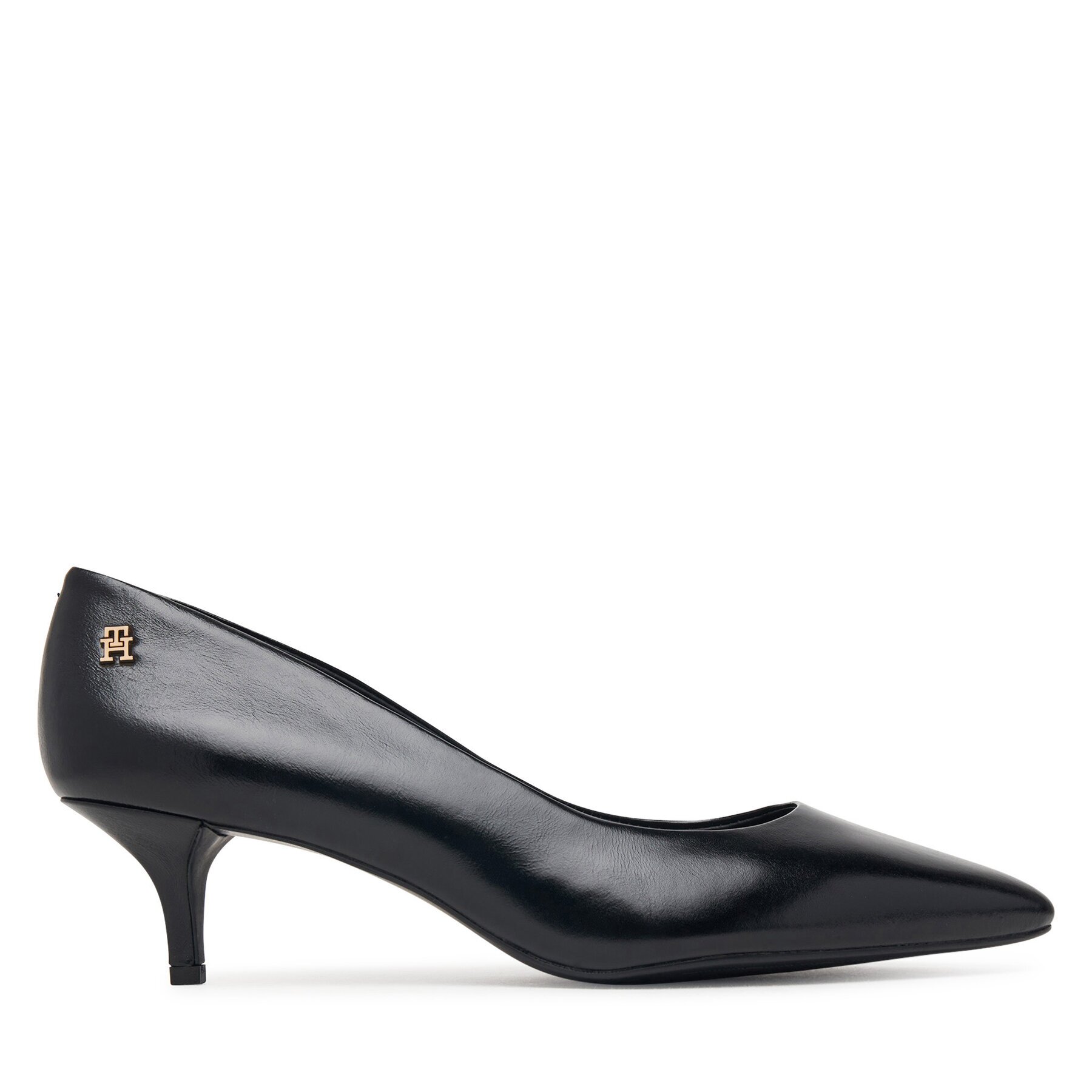 Tommy Hilfiger Обувки на ток Kitten Heel Court Leather Shoe FW0FW09526