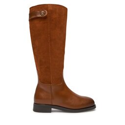 Tommy Hilfiger Офицерки Th Stud Leather Mix Long Boot FW0FW08341