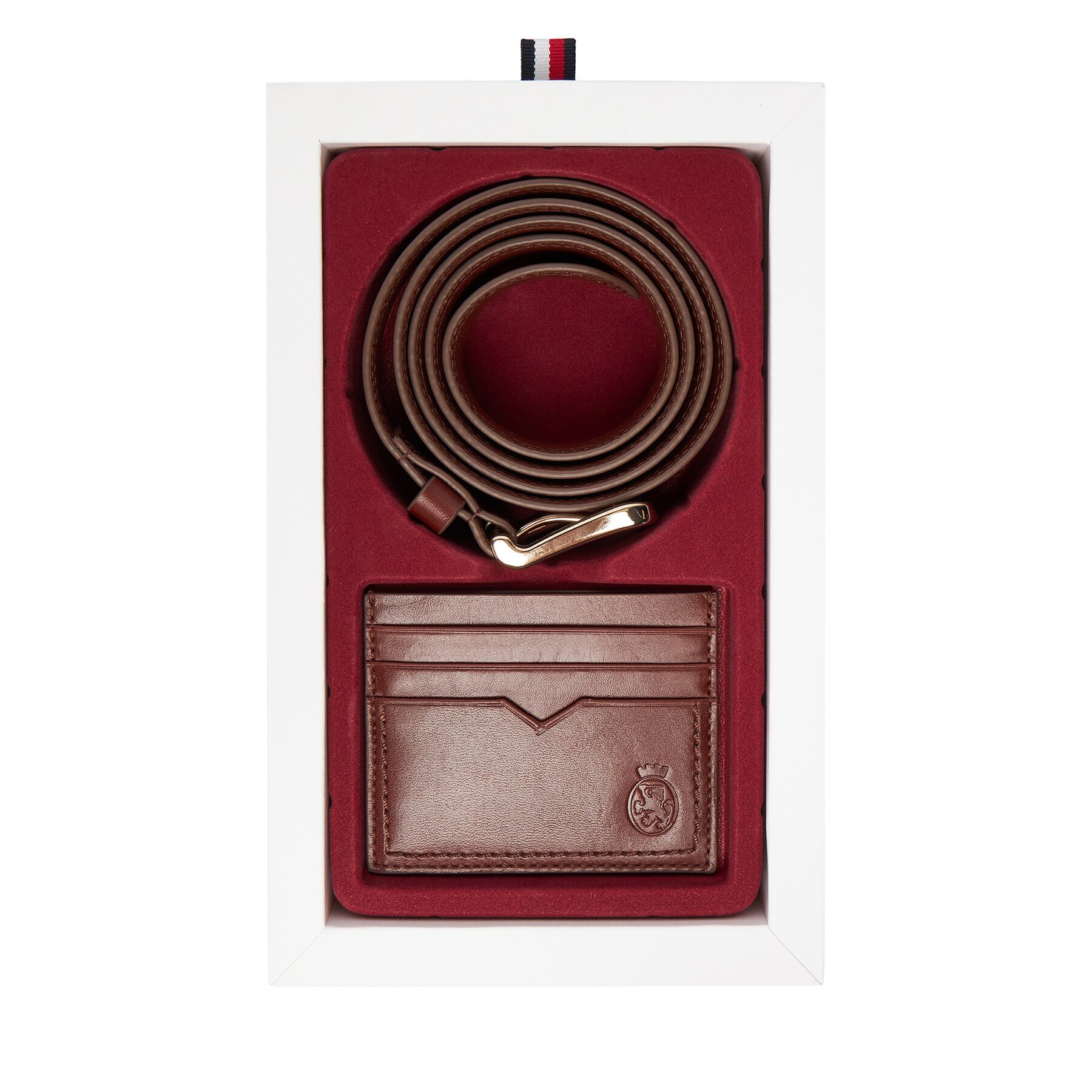 Tommy Hilfiger Компелкт калъф за карти и колан Th Crest Belt And Cc Holder AM0AM13934