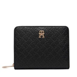 Tommy Hilfiger Портфейл Th Icon Med Za W/Flap Mono AW0AW18474