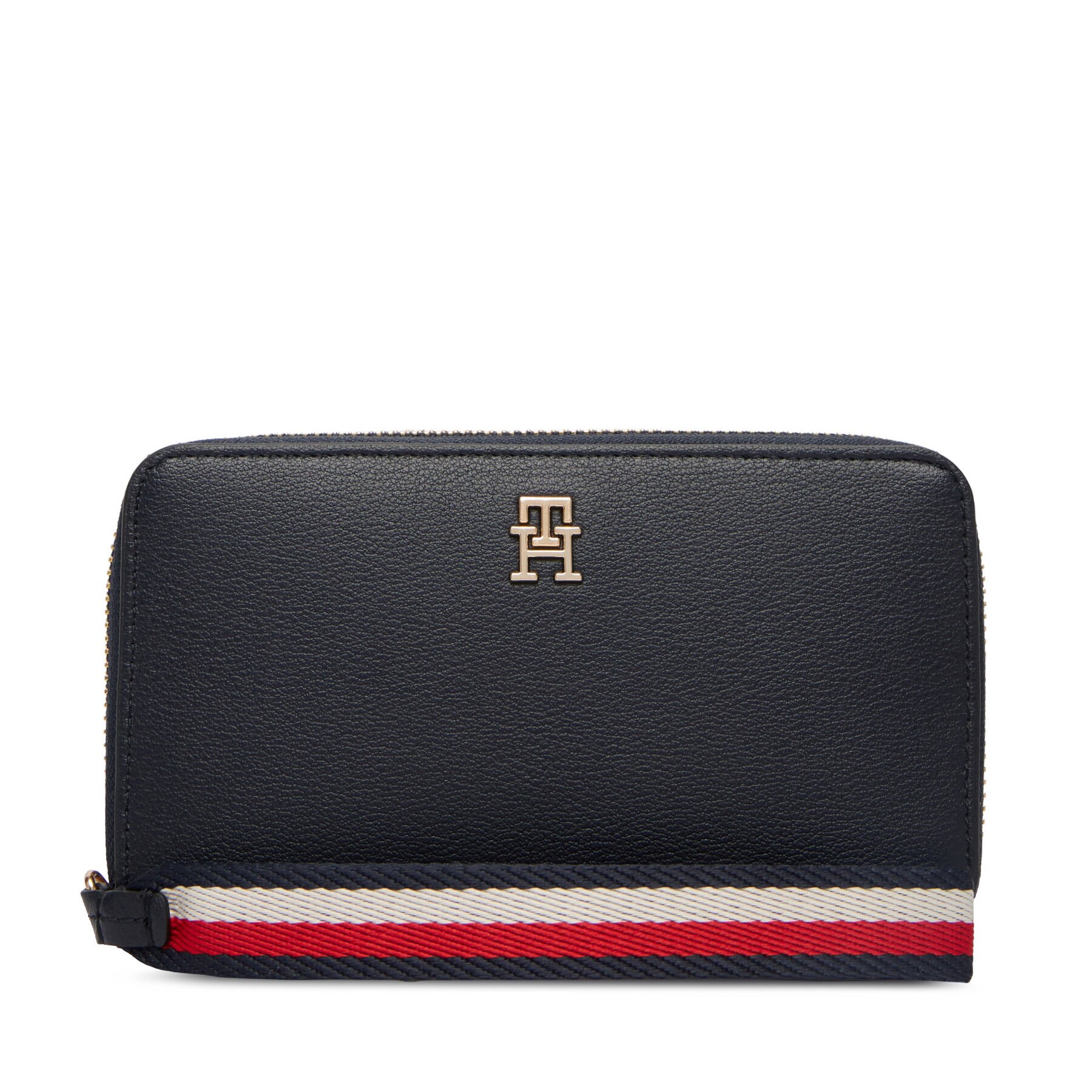 Tommy Hilfiger Портфейл Th Logotape Compact Zip Around AW0AW18699