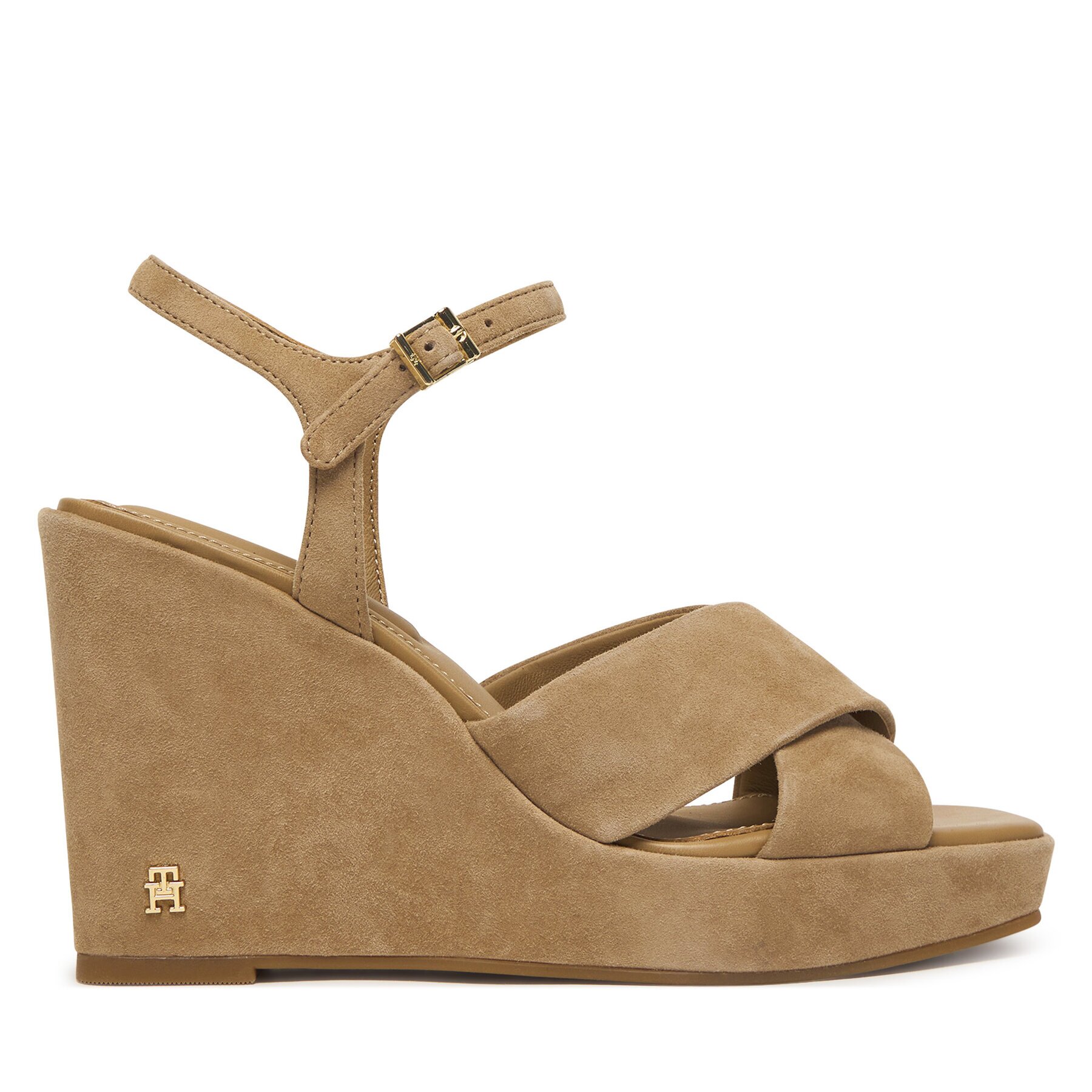 Tommy Hilfiger Сандали Suede Wrapped High Wedge FW0FW09218
