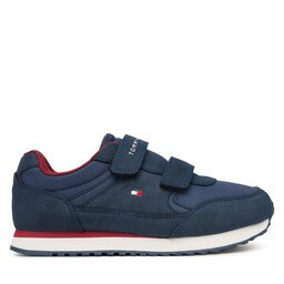 Tommy Hilfiger Сникърси Low Cut Velcro Sneaker T1X9-35253-1960 S Тъмносин