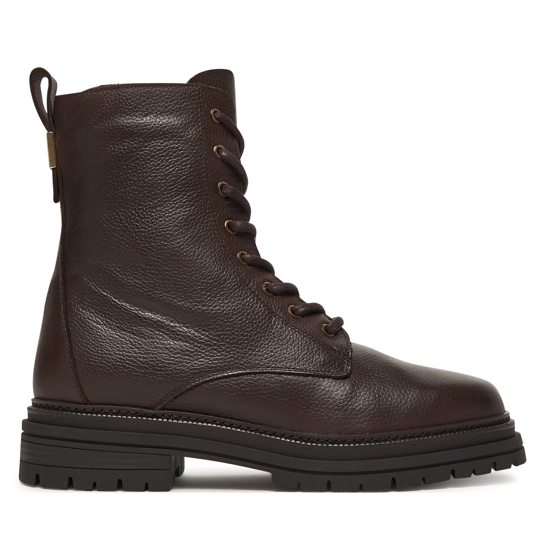 Tommy Hilfiger Туристически oбувки Th Plaque Pebble Lace Boot Warm FW0FW08767