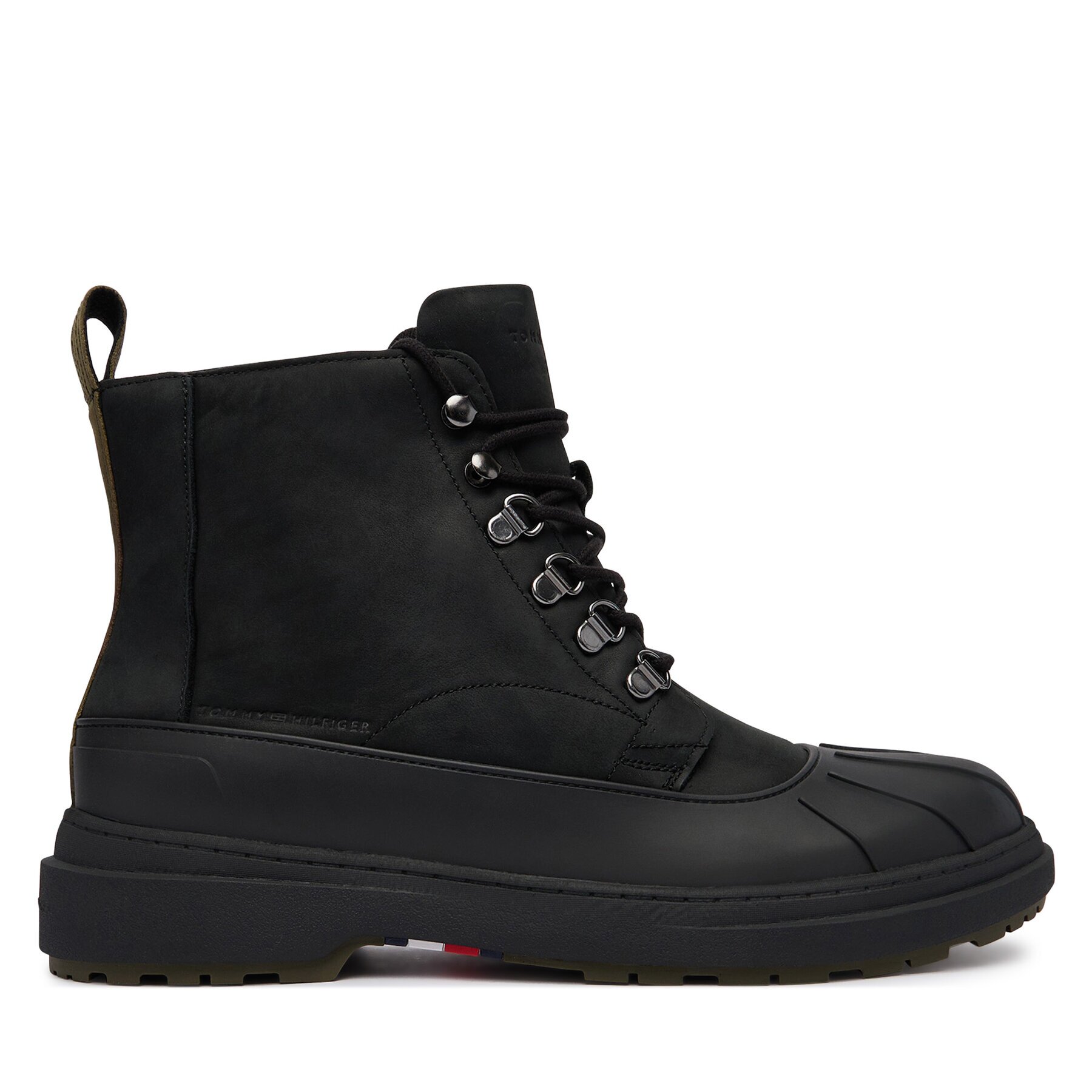 Tommy Hilfiger Зимни обувки Outdoor Rubber Lth Boot Wpm FM0FM05957