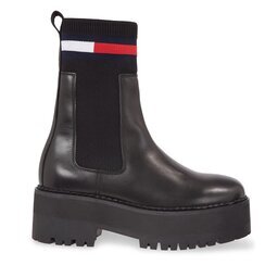 Tommy Jeans Боти тип челси Tjw Flatform Chelsea Sock EN0EN02301