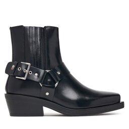 Tommy Jeans Боти Tjw Buckle Leather Cowboy Boots EN0EN03143