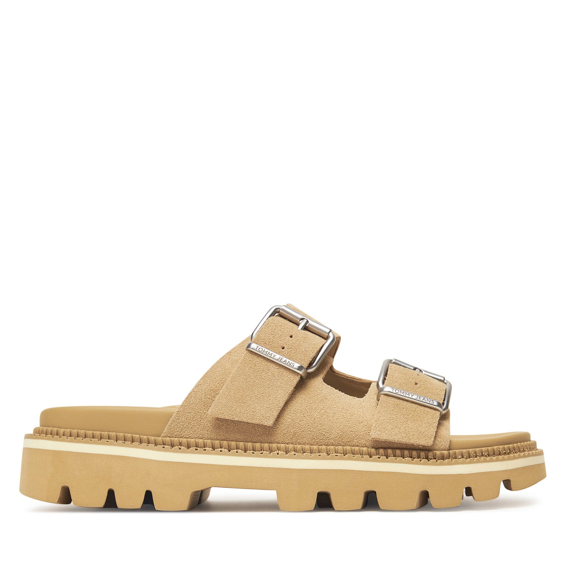 Tommy Jeans Чехли Tjw Double Strap Sandal Suede EN0EN02797