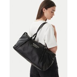 Tommy Jeans Дамска чанта Pebble Grain Metal Logo Tote Bag AW0AW18472