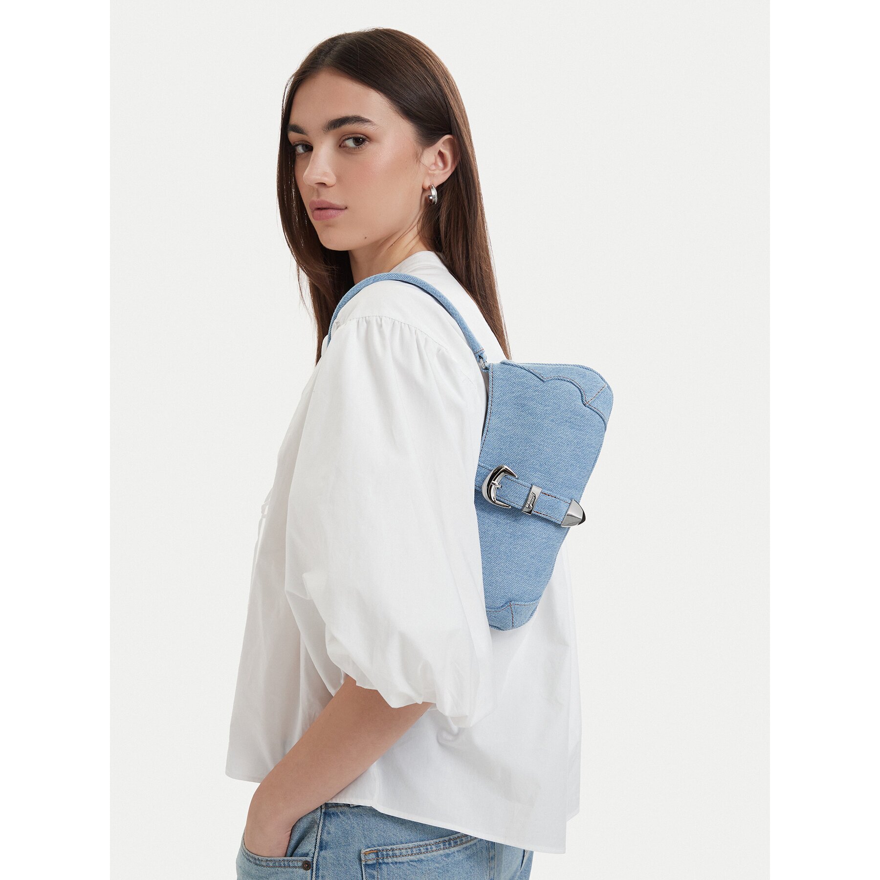 Tommy Jeans Дамска чанта Tjw Cool Denim Shoulder Bag AW0AW18878