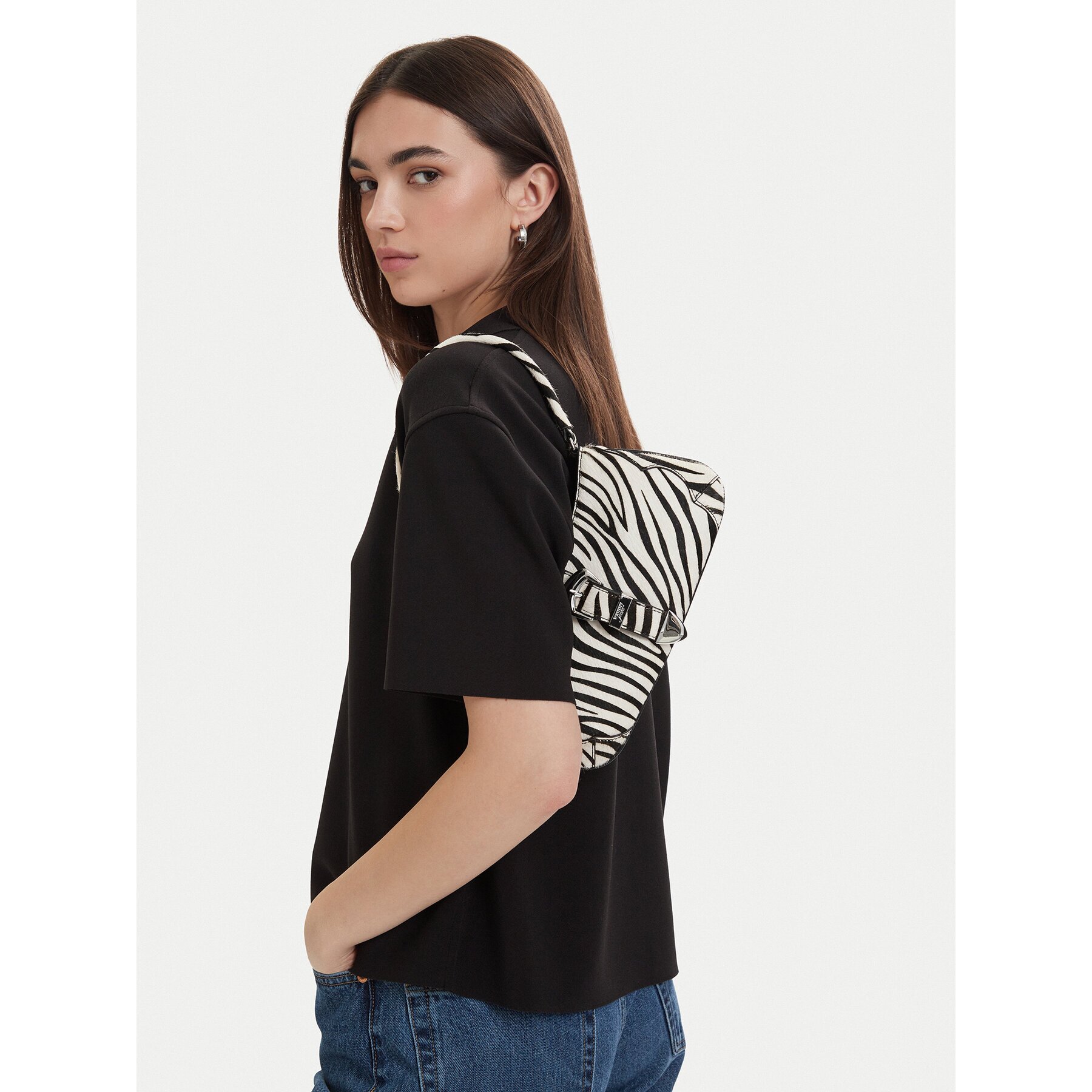 Tommy Jeans Дамска чанта Tjw Cool Zebra Shoulder Bag AW0AW18879