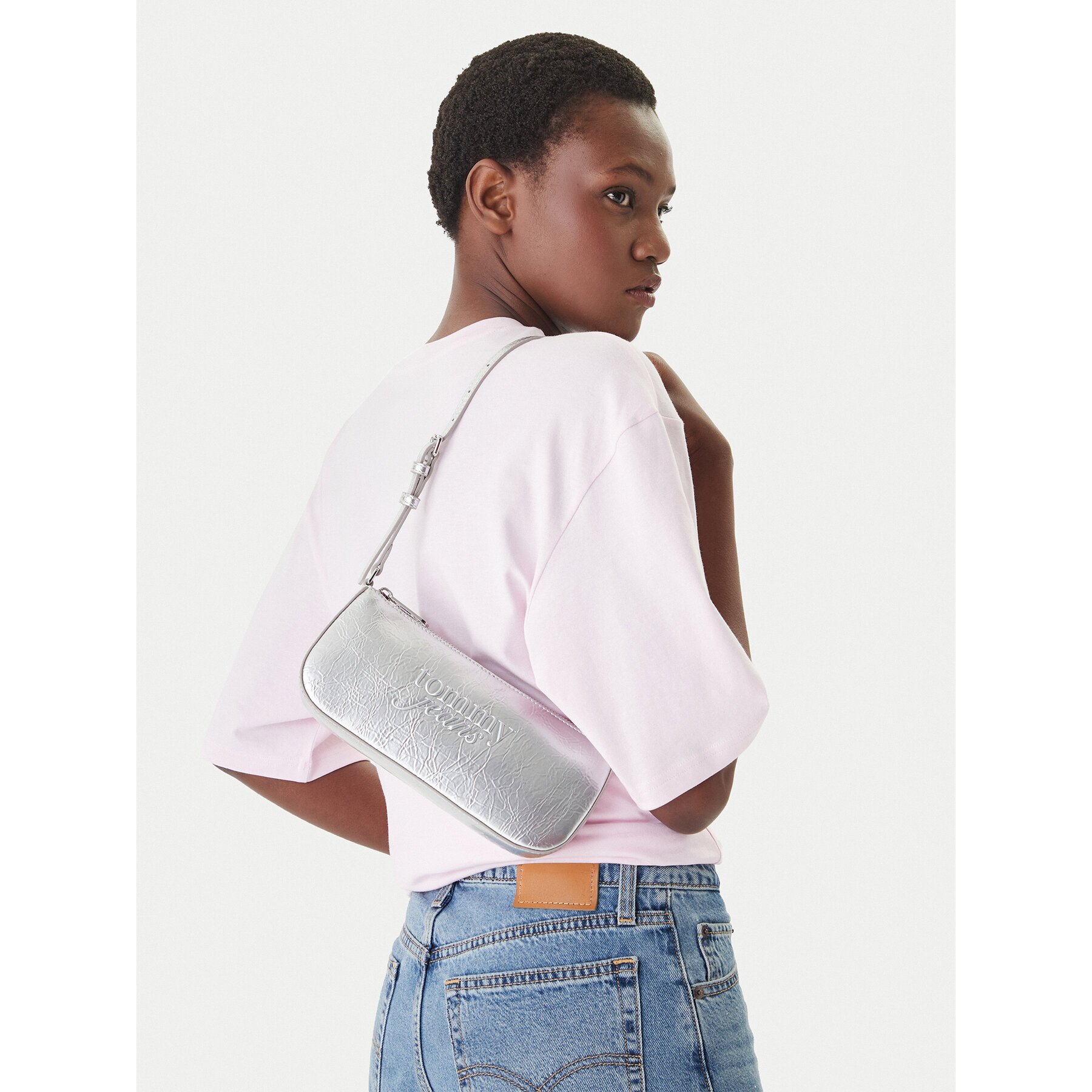 Tommy Jeans Дамска чанта Tjw Must Metallic Shoulder Bag AW0AW18457