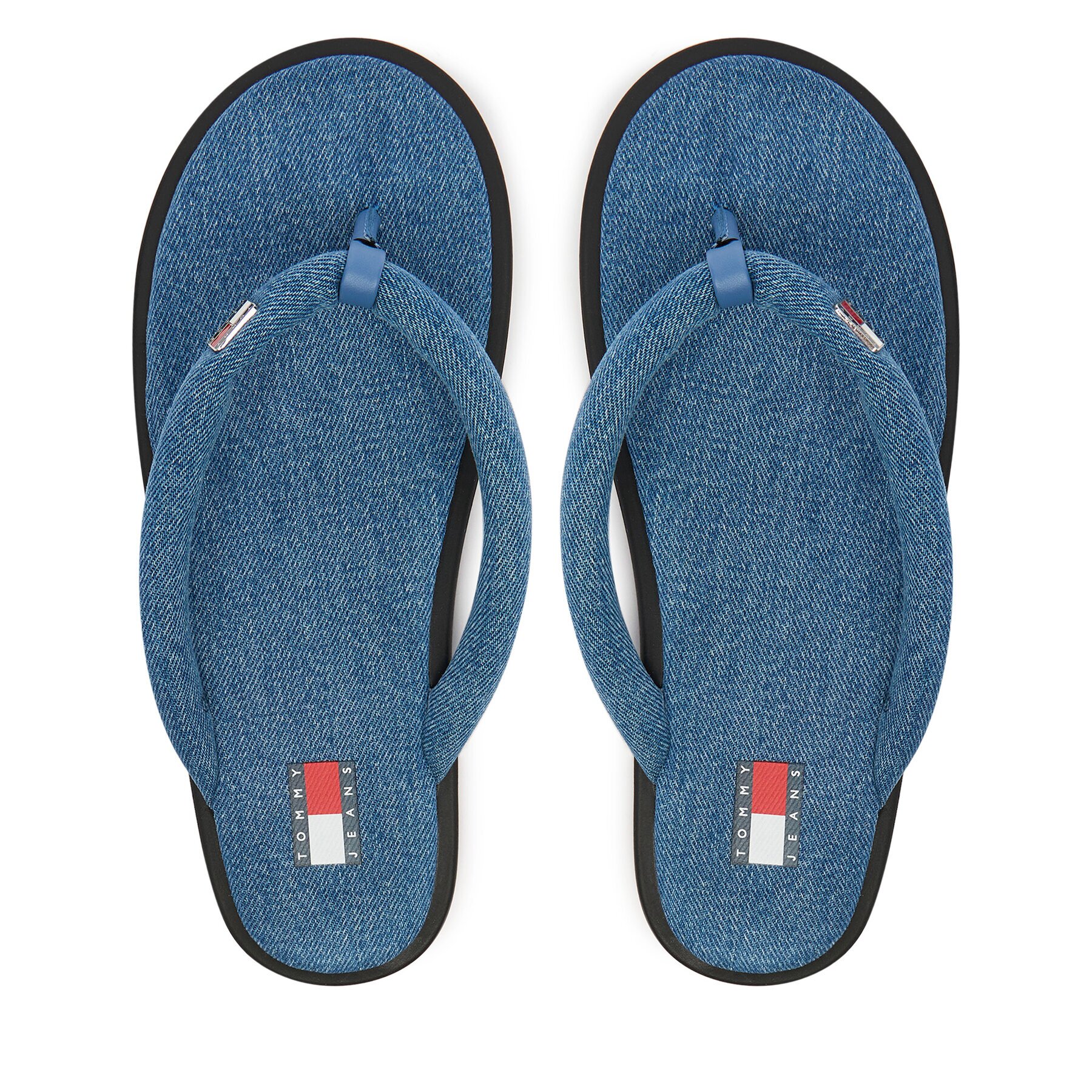 Tommy Jeans Джапанки Tjw Padded Denim Casual Sandal EN0EN03021