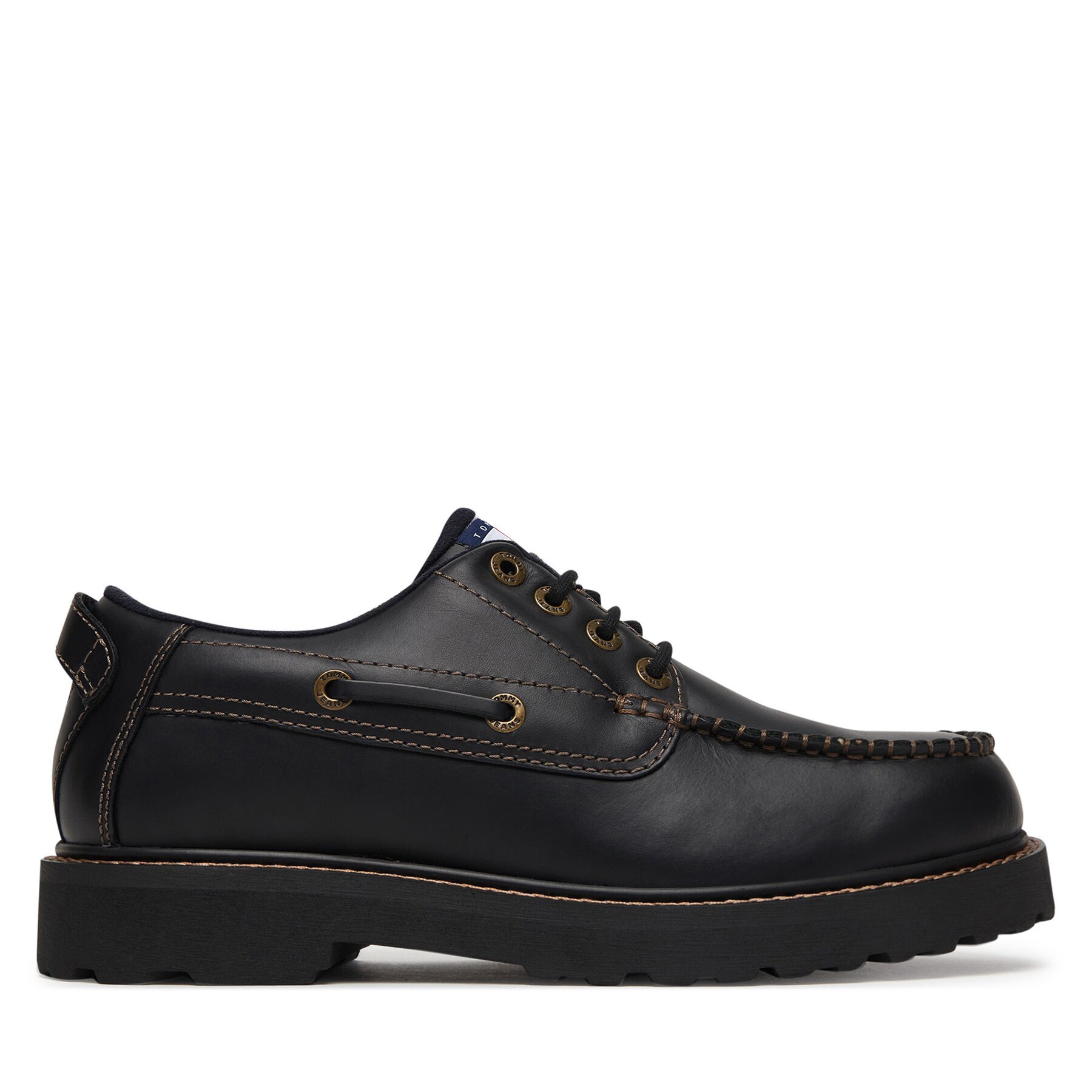 Tommy Jeans Обувки Archive '01 Boat Shoe Leather EM0EM01651