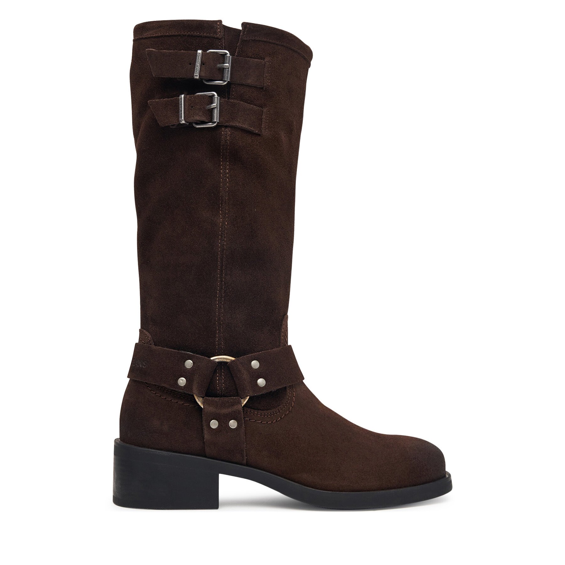 Tommy Jeans Офицерки Tjw Brushed Suede Biker Boots EN0EN03110