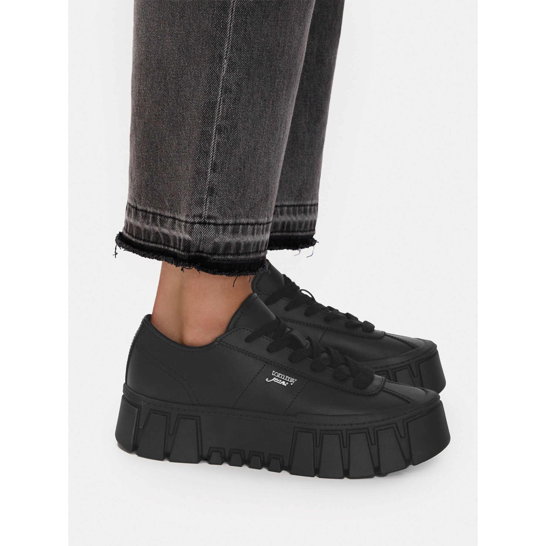 Tommy Jeans Сникърси Tjw Platform Sneaker Leather Lc EN0EN03165