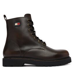 Tommy Jeans Туристически oбувки Archive '01 Brushed Leather EM0EM01787