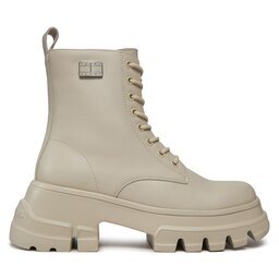 Tommy Jeans Туристически oбувки Tjw Chunky Leather Boot EN0EN02503