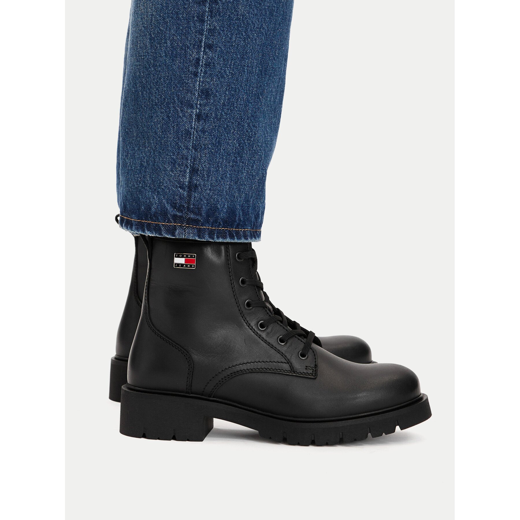 Tommy Jeans Туристически oбувки Tjw Cleated Lace Up Boots EN0EN03104