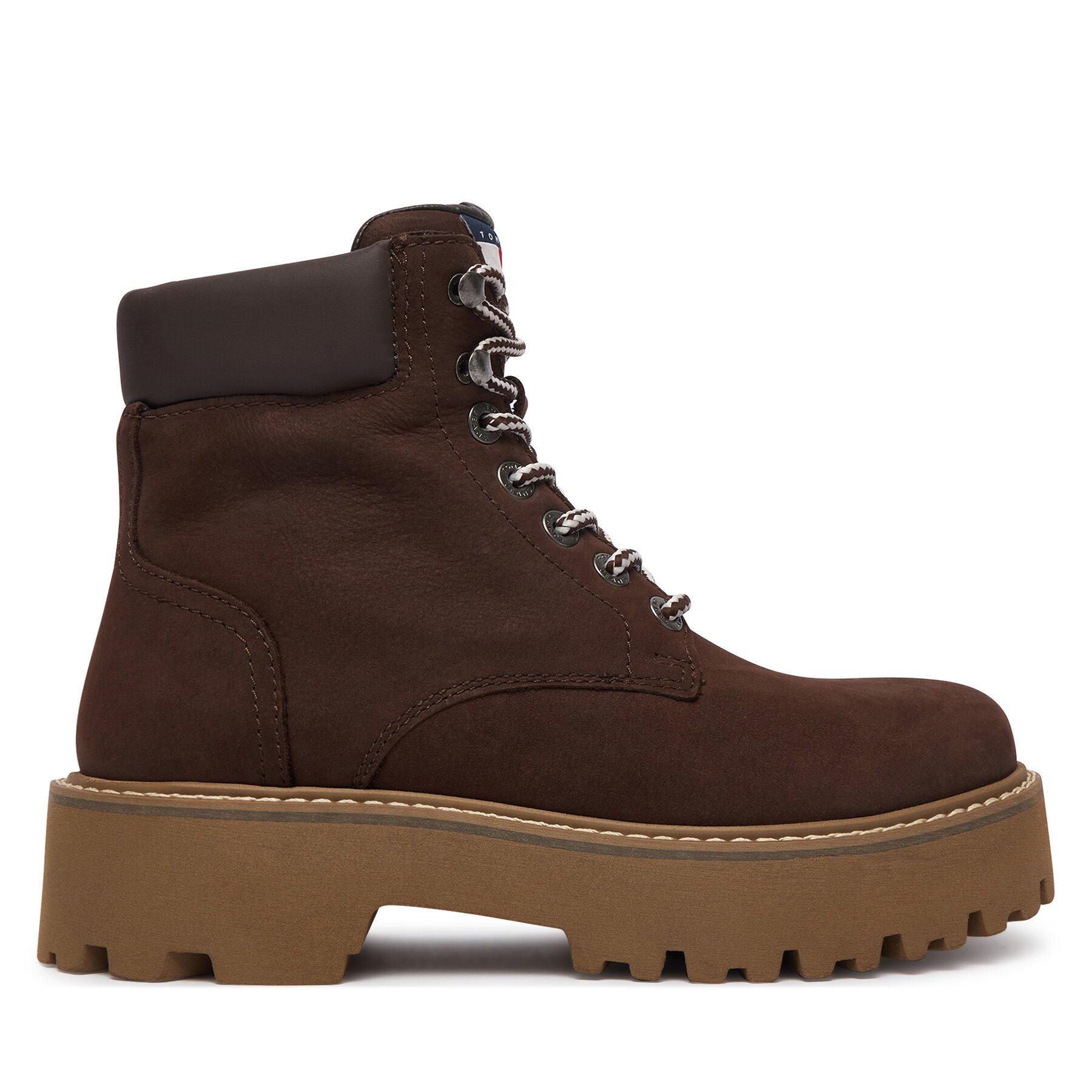 Tommy Jeans Туристически oбувки Tjw Platform Nubuck Boots EN0EN03114