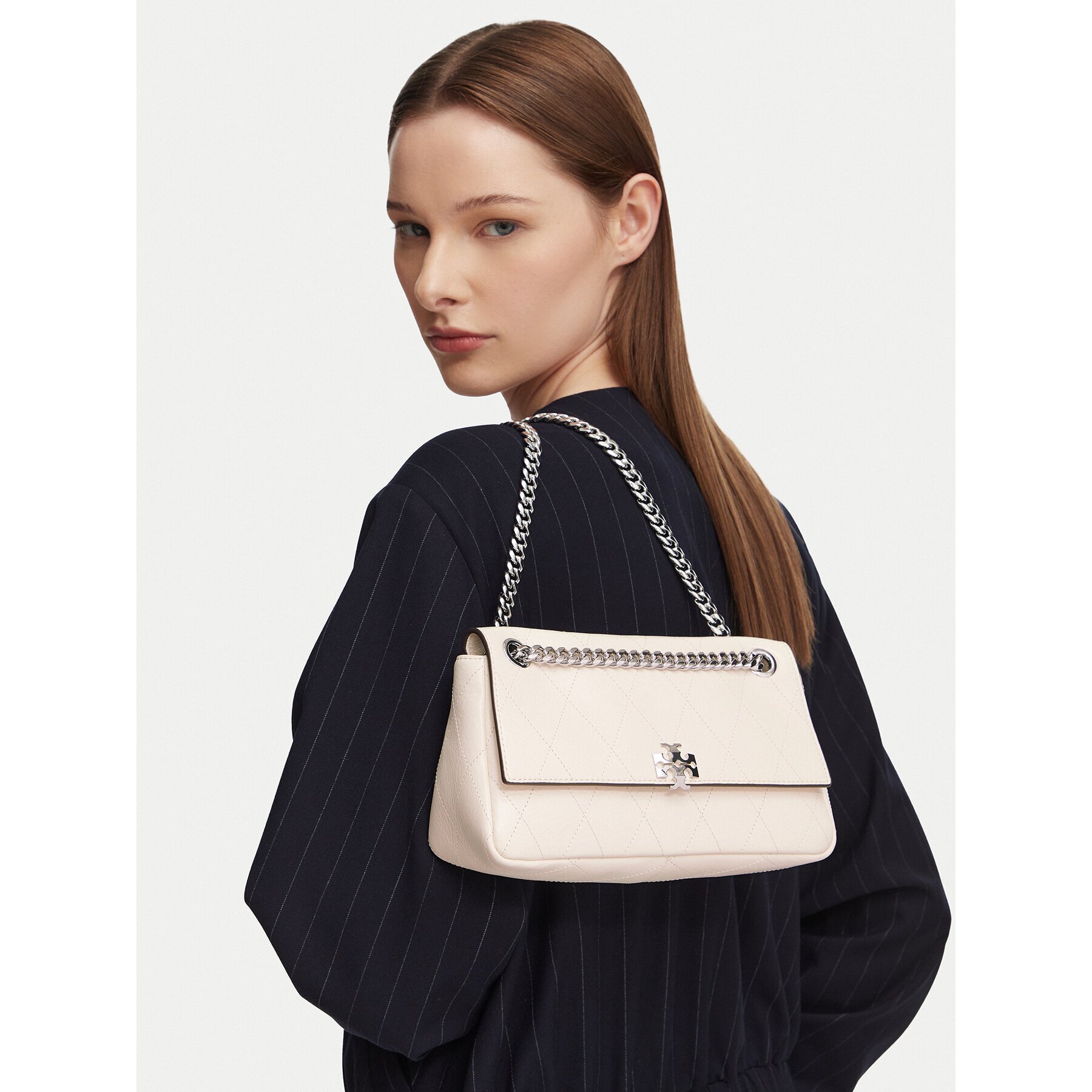 Tory Burch Дамска чанта Charlie Quilted 185829