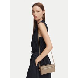 Tory Burch Дамска чанта Charlie Quilted East-West Vanity Case 186036
