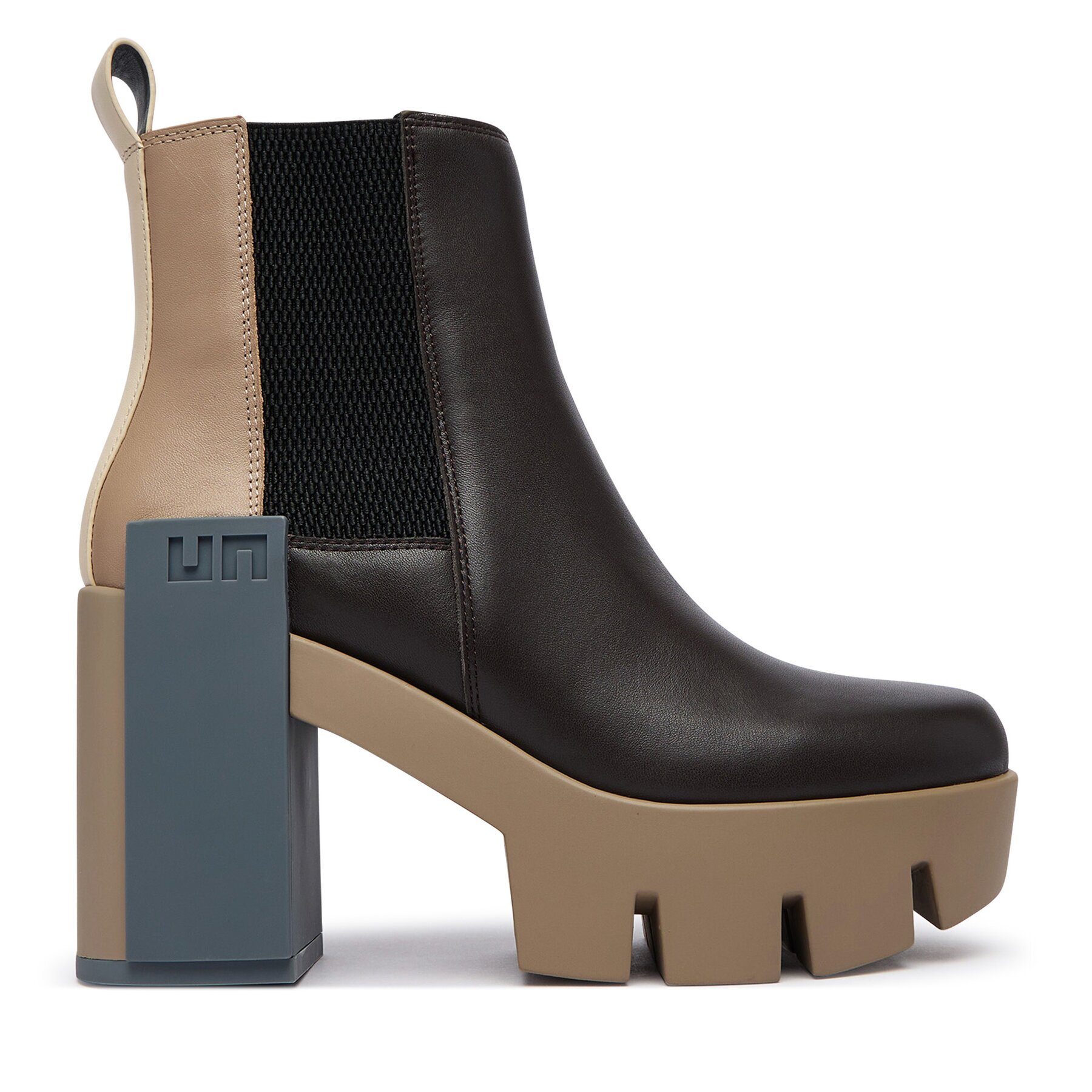 United Nude Боти Grip Chelsea Mid V 1103316116 Тъмнокафяв