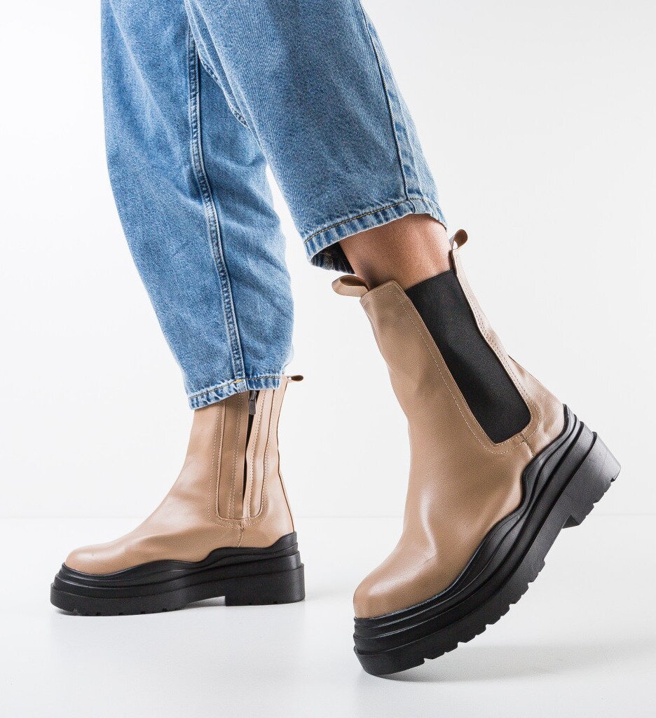 Exist Shoes Боти Pacific Бежов