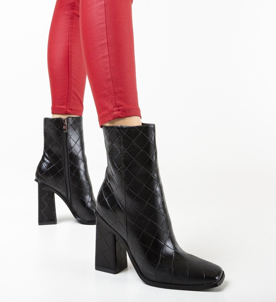 Exist Shoes Ботини Ebzera Черни
