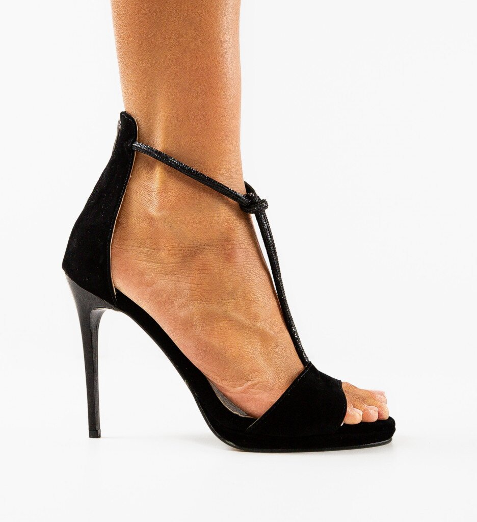 Exist Shoes Сандали на ток Aneama 2 Черни