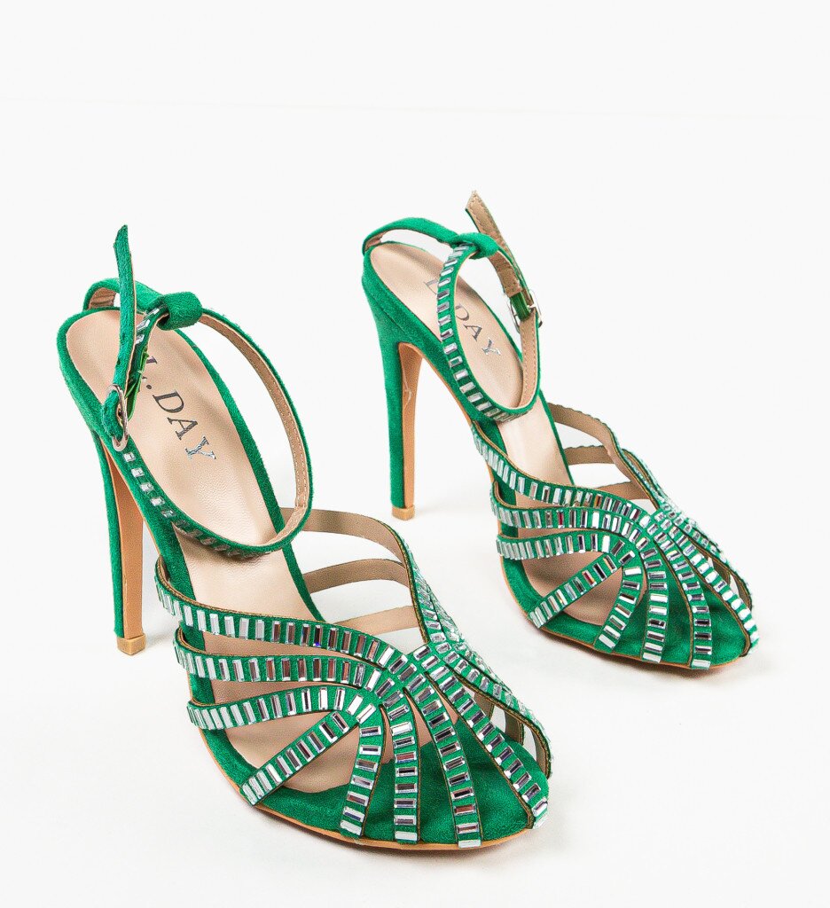 Exist Shoes Сандали на ток Bagaz Зелени