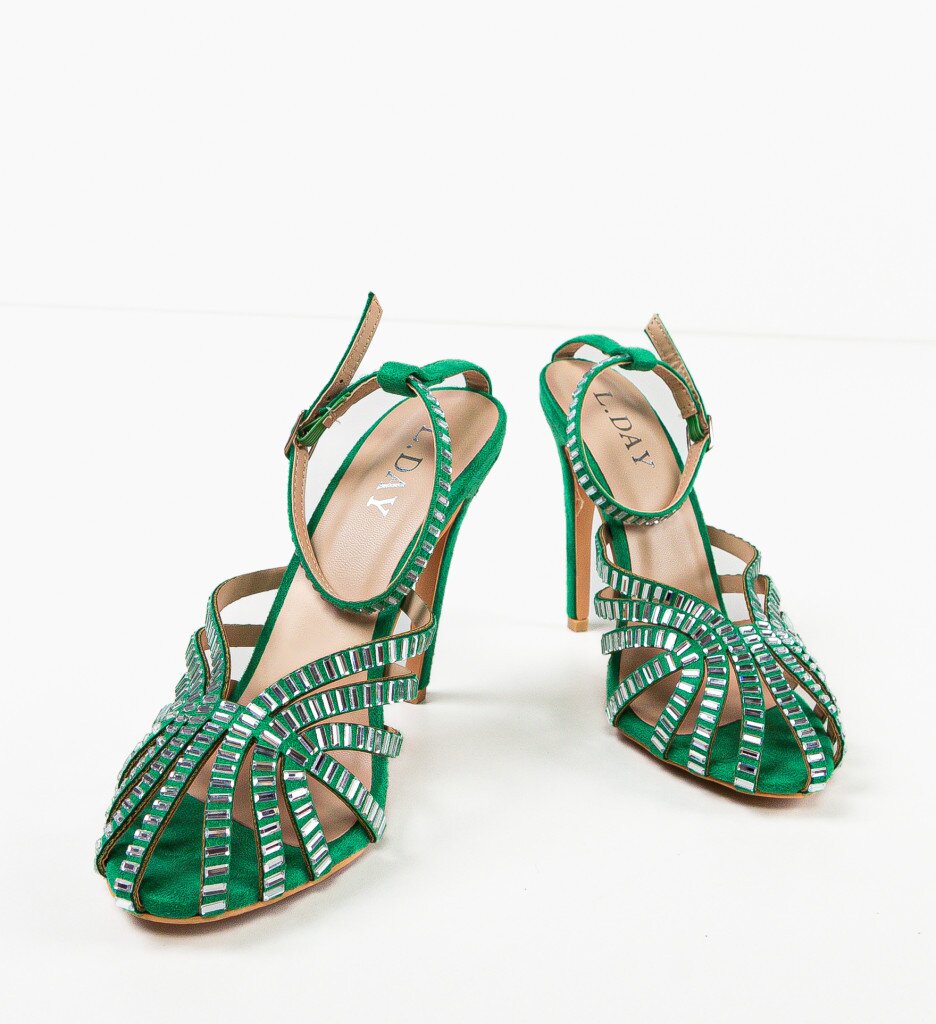 Exist Shoes Сандали на ток Bagaz Зелени