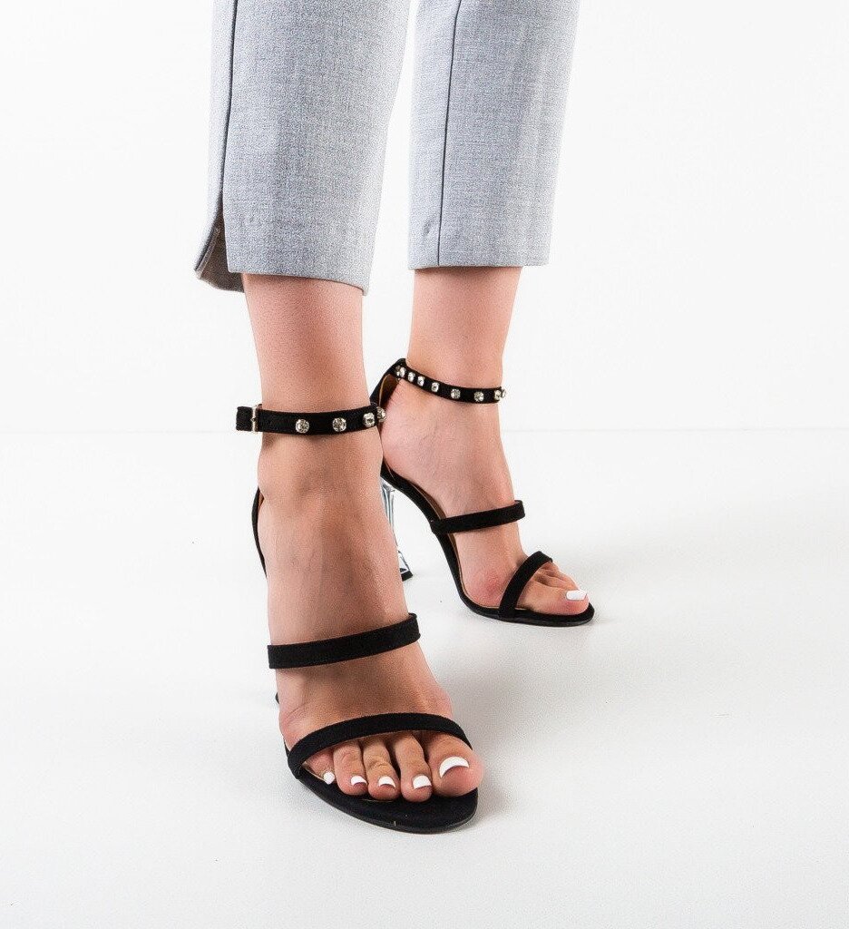Exist Shoes Сандали на ток Bonda Черни