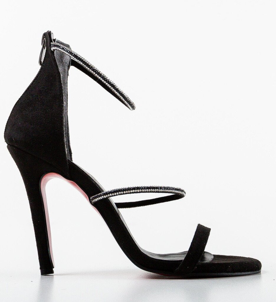 Exist Shoes Сандали на ток Cazak Черни