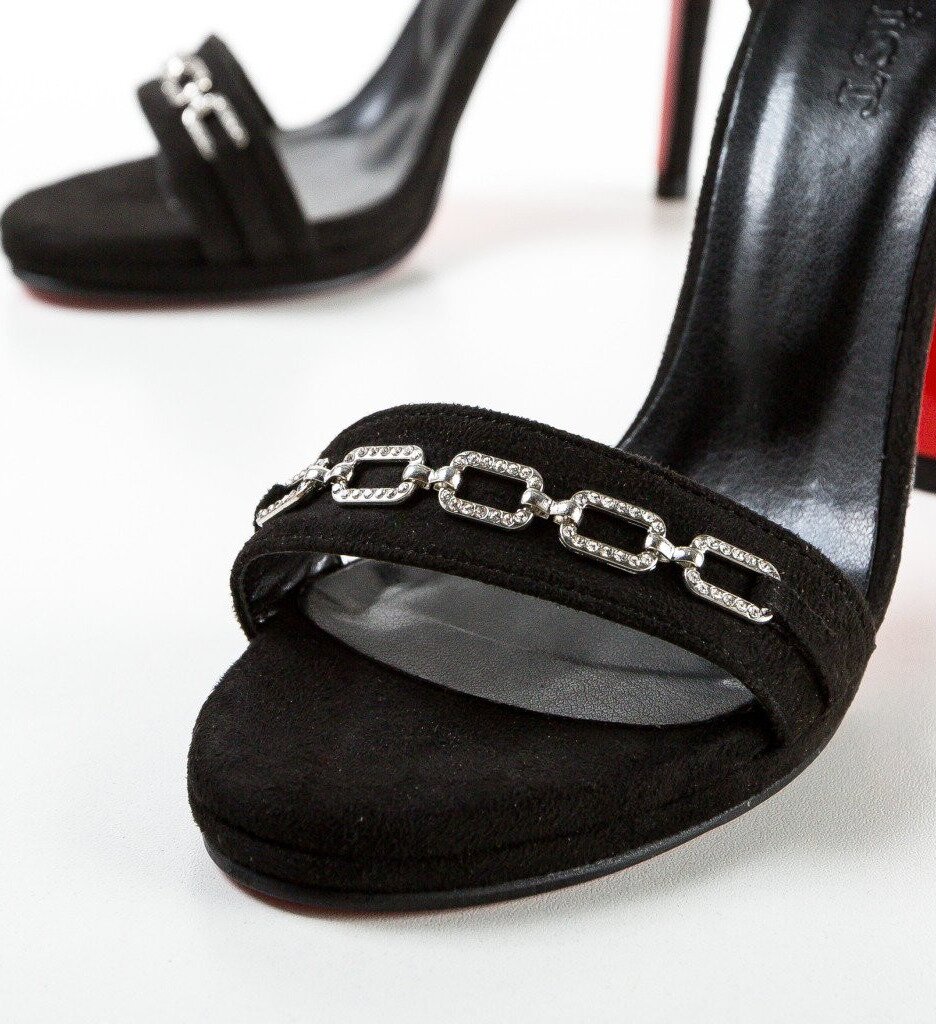 Exist Shoes Сандали на ток Donarda Черни