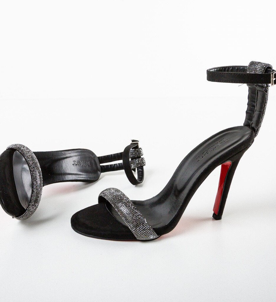 Exist Shoes Сандали на ток Dyra Черни