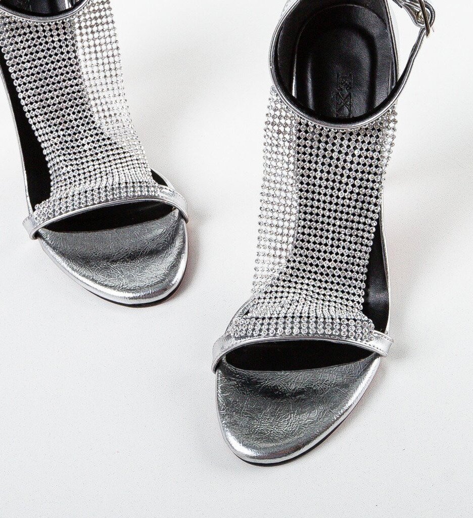 Exist Shoes Сандали на ток Esbar 2 Сребърни