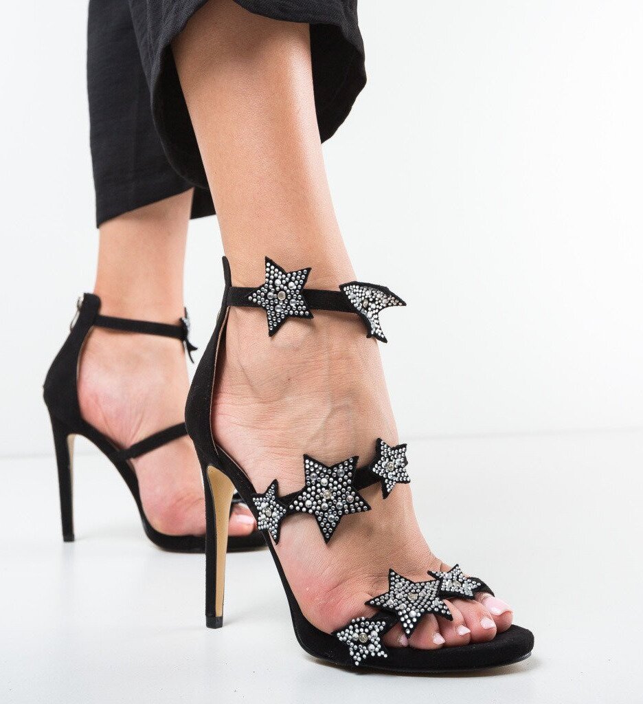 Exist Shoes Сандали на ток Fantase Черни
