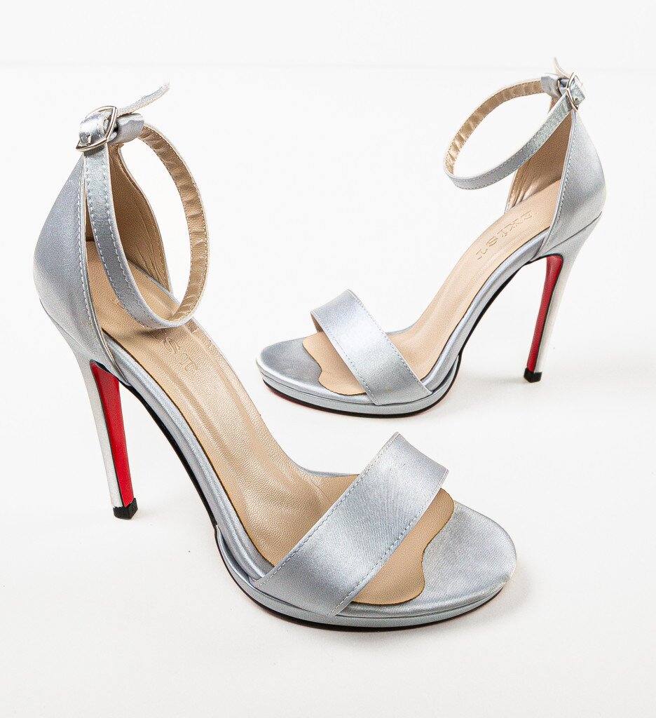 Exist Shoes Сандали на ток Klanvezin Сив